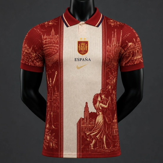 Player Version 26/27 Spain National Team Special Edition Polo Collar Jersey