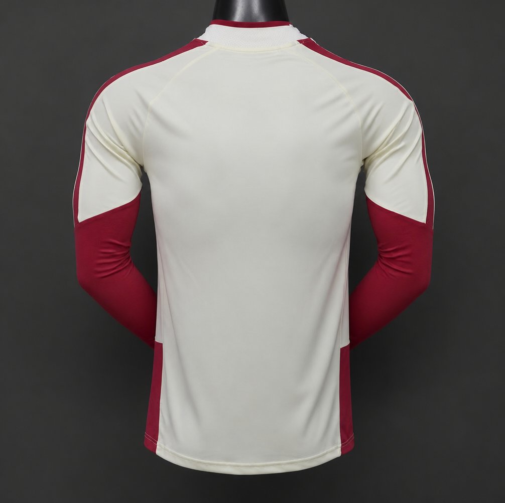 Player Version 26/27 Real Madrid CF White Red  Long Sleeve Jersey