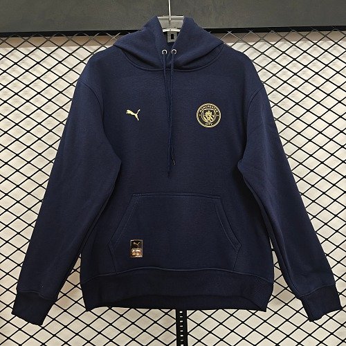 26/27 Manchester City FC Away Black Hoodie 9 Colors