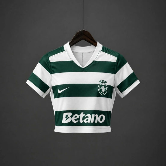 26/27 Women Sporting CP Lisbon Home Crop Jersey