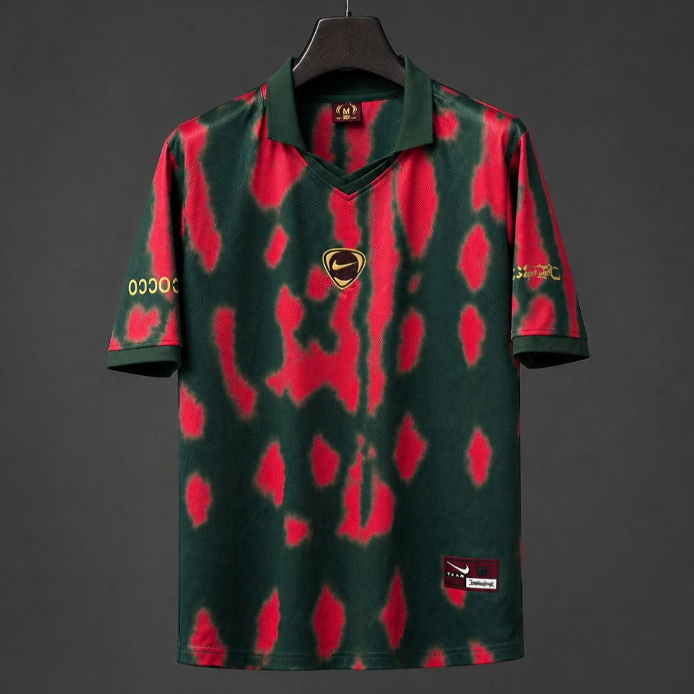 2026 Morocco x Travis Scott Cactus Jack Total 90 Red Green Jersey