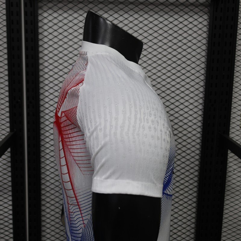 Player Version 26/27 PSG/Paris Saint-Germain Pre-Match White/Red/Blue Jersey