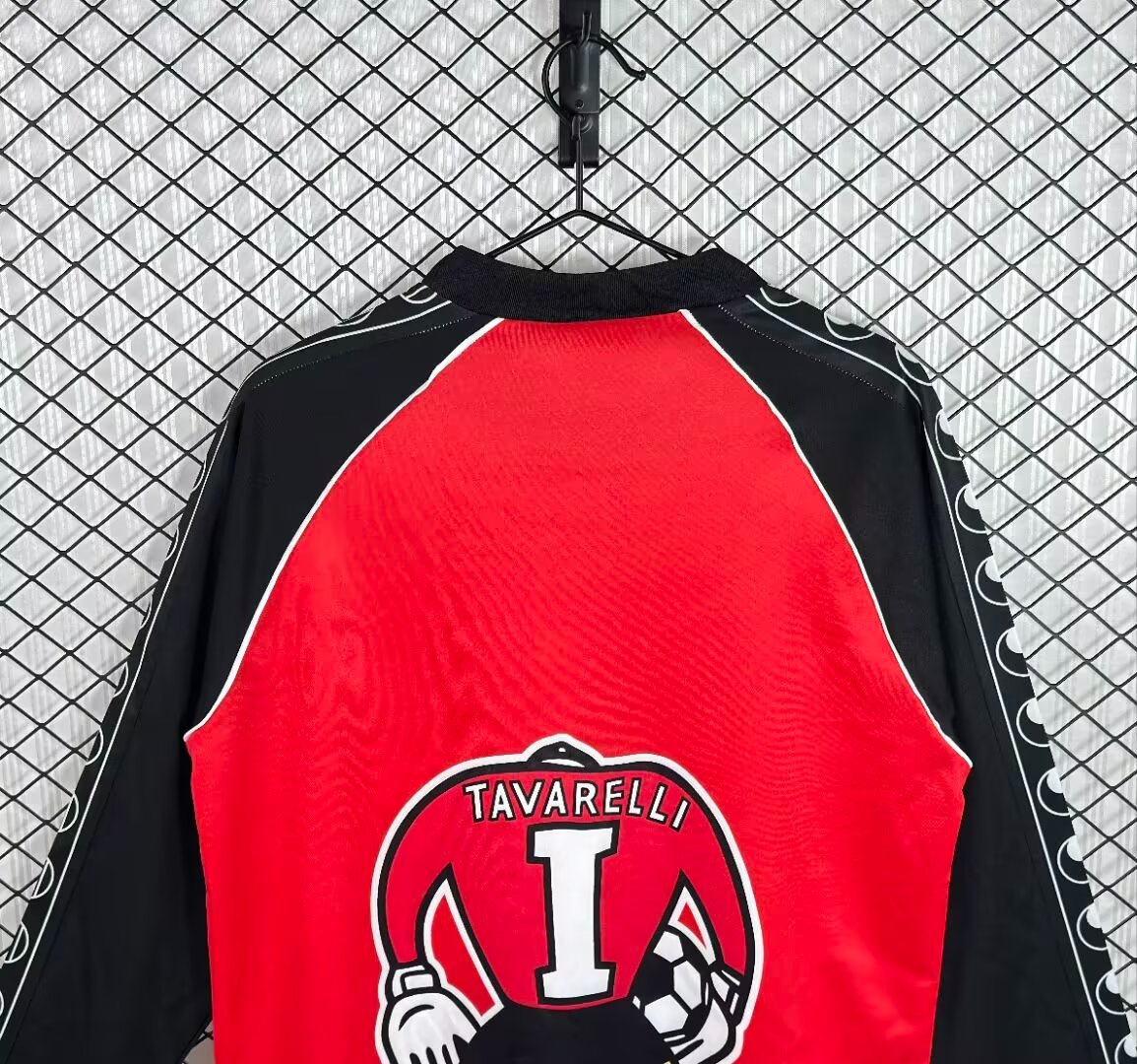 92/93 Club Olimpia Goalkeeper Red Black Long Sleeve Jersey