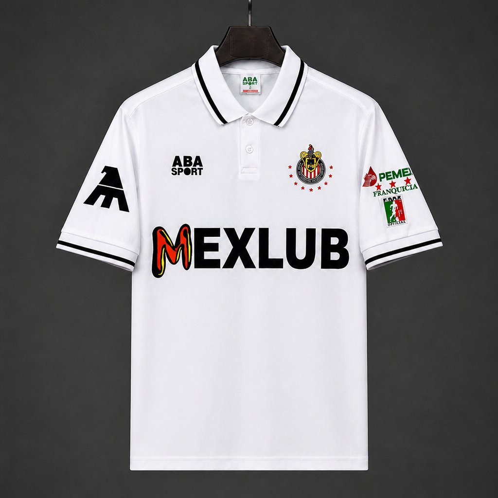 Retro 96/97 Chivas de Guadalajara Away White Jersey