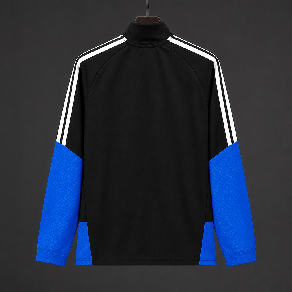 26/27 Leeds United Navy Blue Red Bull Half-Zip Training Top