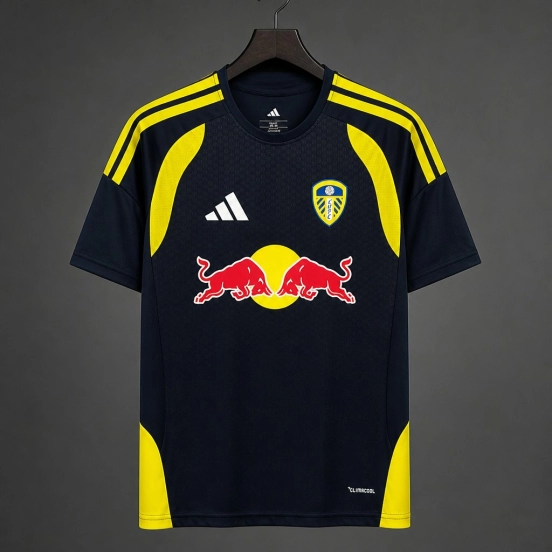 26/27 Leeds United Away Navy Yellow Red Bull Jersey